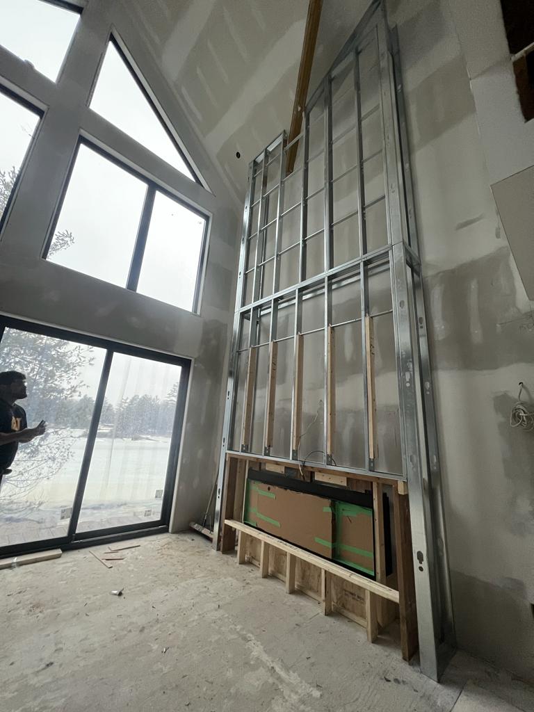 Commercial interior metal framing project Greater Toronto Area